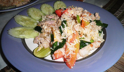 Crab salad, all the meals here are very reasonably priced.