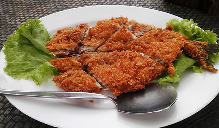 Black Banded Trevally with Spicy Mango Salad - Salaloy Seafood - Rawai Beach