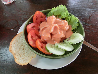 Delicious Seafood Cocktail at Chez Bernard's Patong Beach