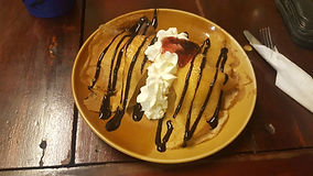 Crepes ad ice cream