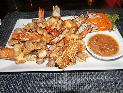 Prawns and Garlic - Sabai Corner